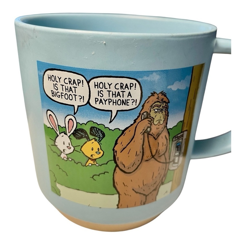Hallmark Shoebox Chuck & Beans Big Foot Pay Phone Mug, Blue, 16 Oz.